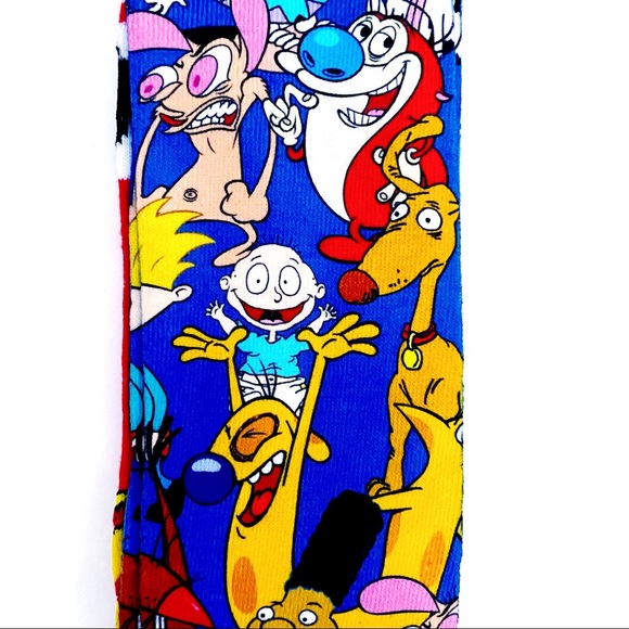 🆕 Nickelodeon 90s Cartoons Nicktoons Crew Socks - Picture 4 of 10